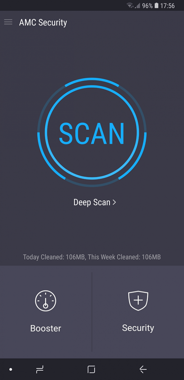 AMC Security Pro for Android main GUI AMC Security Pro for Android main GUI