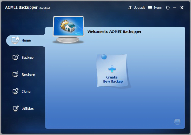 AOMEI Backupper main GUI (click on the right-hand arrow to see other screenshots) AOMEI Backupper main GUI