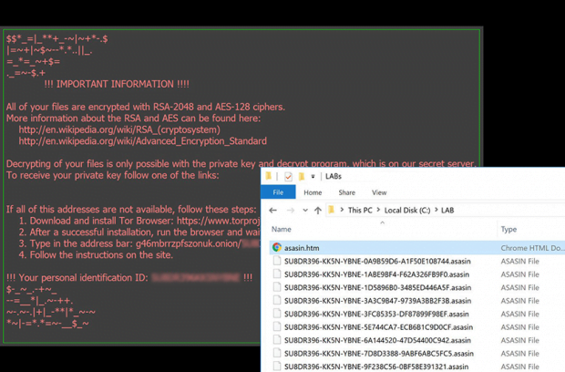 Adverse effects of the Asasin ransomware attack