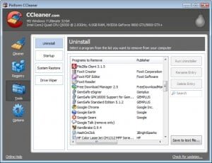 CCleaner GUI CCleaner GUI