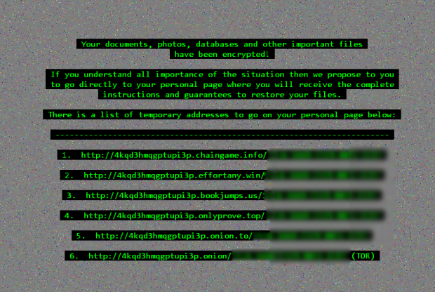 Cerber2 ransomware alert shows up right on the desktop Cerber2 ransomware alert shows up right on the desktop