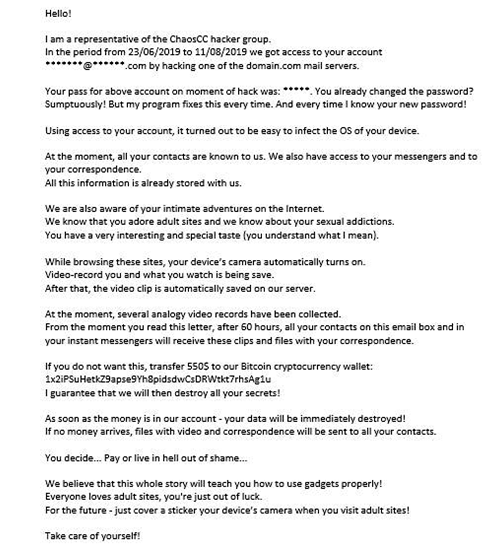 The misleading ChaosCC hacker group email The misleading ChaosCC hacker group email
