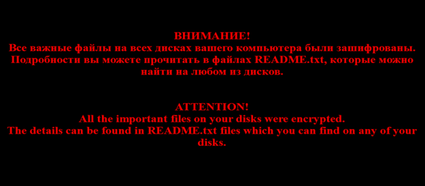 Desktop wallpaper set by the No_more_ransom virus Desktop wallpaper set by the No_more_ransom virus