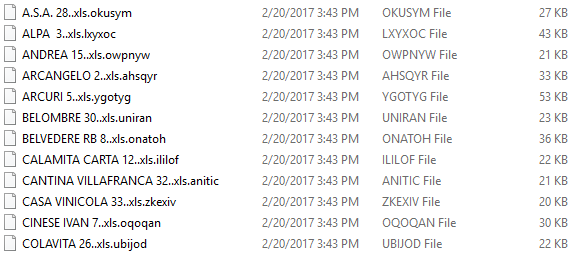 Documents crippled by TorrentLocker Documents crippled by TorrentLocker