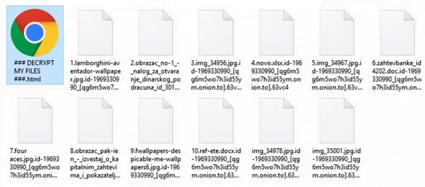 Files encrypted by Cry128 / Cry9 ransomware Files encrypted by Cry128 / Cry9 ransomware