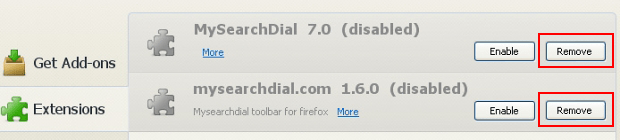 Remove Search Protect adware from Firefox