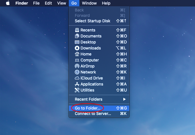 Go - Go to Folder