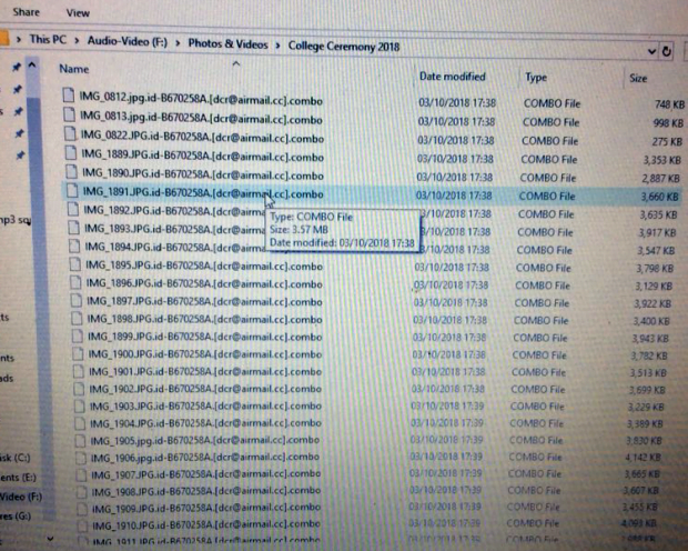 Hostage files with the .combo extension