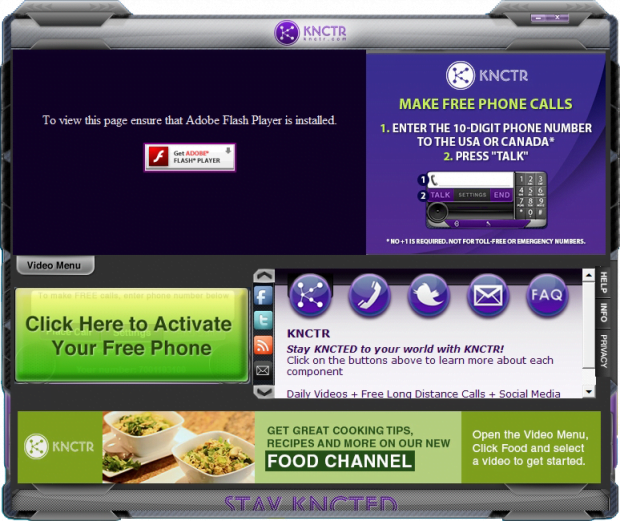 KNCTR user interface KNCTR user interface