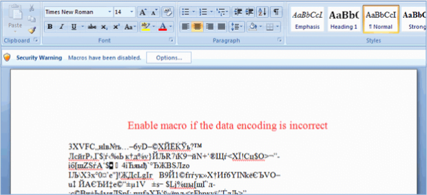 Phony invoice with a prompt to enable macros Phony invoice with a prompt to enable macros