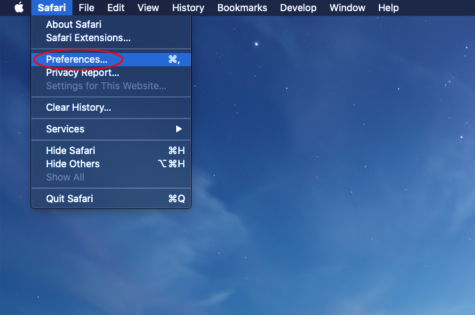 Safari - Preferences