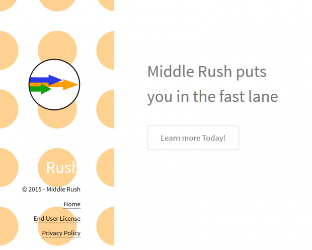 Middle Rush website is not too wordy, obviously Middle Rush website is not too wordy, obviously