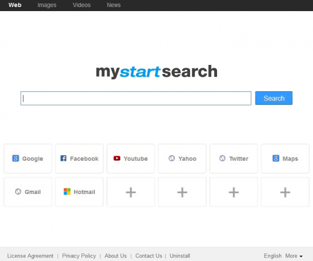 MyStartSearch main page MyStartSearch main page