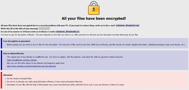 Onion ransomware warning with initial recovery highlights Onion ransomware warning with initial recovery highlights