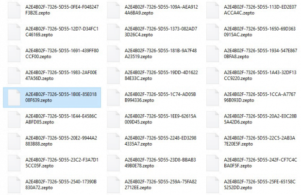 Ransomed files Ransomed files