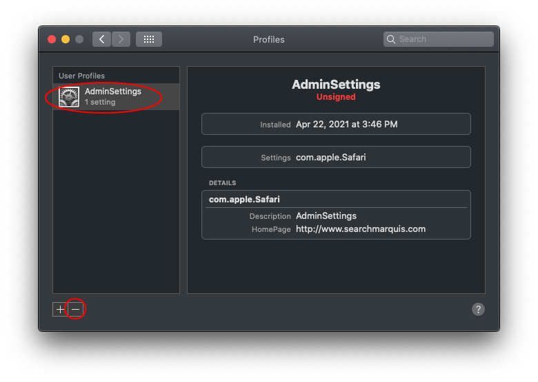 Remove Malicious User Profile