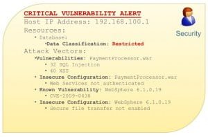 Results - critical vulnerability alert Results - critical vulnerability alert