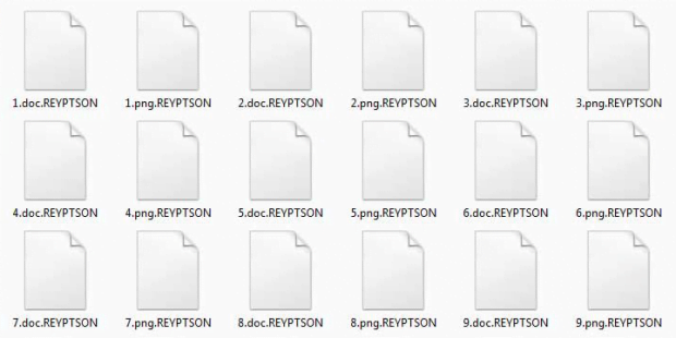 Encoded files with the .REYPTSON extension