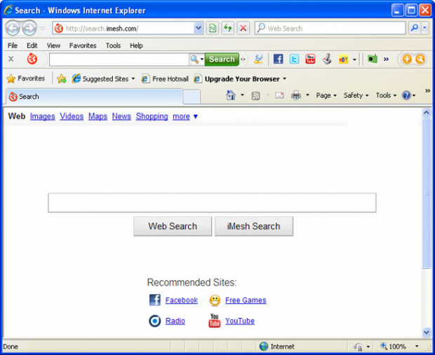 iMesh Search taking over Internet Explorer iMesh Search taking over Internet Explorer