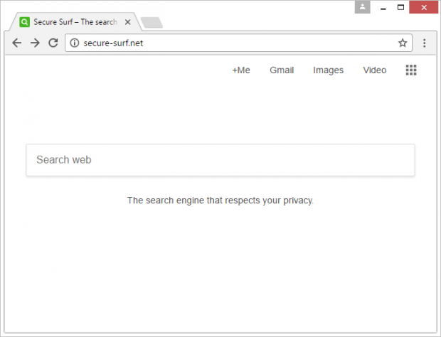 Secure Surf homepage Secure Surf homepage