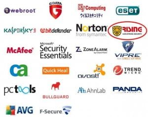 Most popular security software vendors Most popular security software vendors