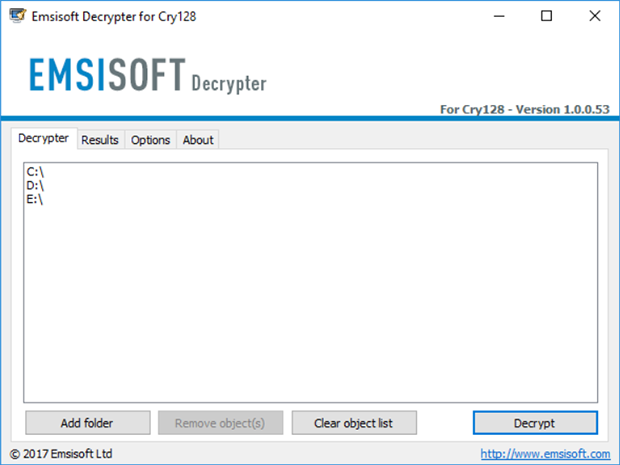 Start data decryption Start data decryption