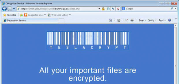 TeslaCrypt Decryption Service site TeslaCrypt Decryption Service site