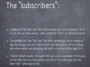 The people involved