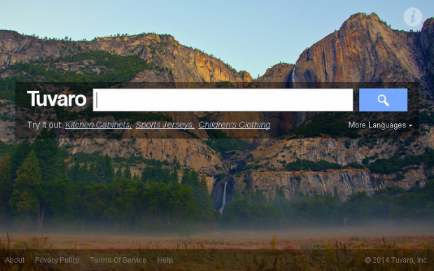 Screenshot of Tuvaro start page