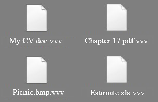 The .vvv extension added to files on affected workstation The .vvv extension added to files on affected workstation