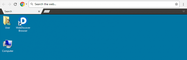 In the aftermath of the attack, WebDiscover Browser toolbar is deposited at top of the host computer’s desktop In the aftermath of the attack, WebDiscover Browser toolbar is deposited at top of the host computer’s desktop
