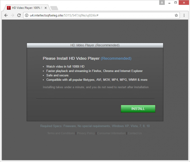 Landing page supported by Wizzcaster redirect virus Landing page supported by Wizzcaster redirect virus